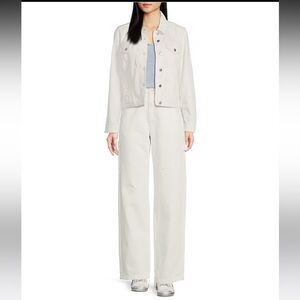 NWT Chelsea & Violet off white Olivia High Rise 5 Pocket Carpenter Jean Size 31